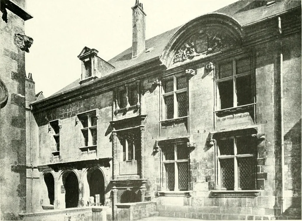 An illustration from Farm houses, manor houses, minor chateaux and small churches : from the eleventh to the sixteenth centuries, in Normandy, Brittany and other parts of France, 1917, leaf 70