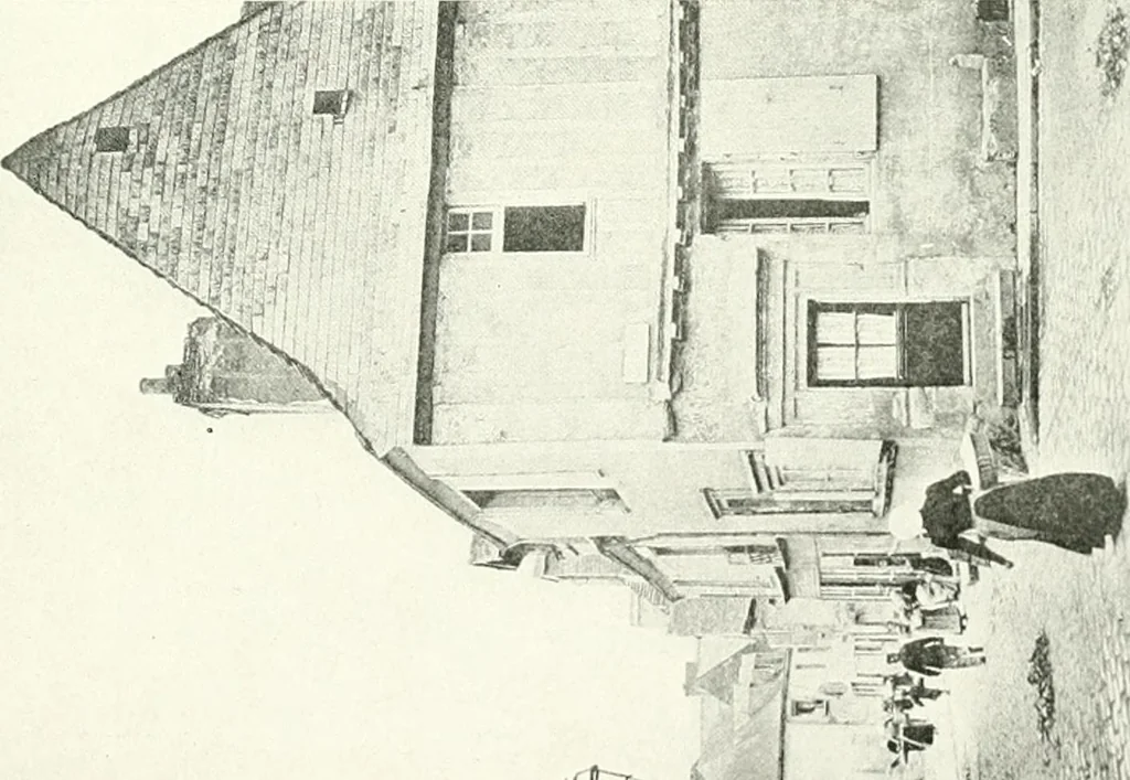 An illustration from Farm houses, manor houses, minor chateaux and small churches : from the eleventh to the sixteenth centuries, in Normandy, Brittany and other parts of France, 1917, leaf 74