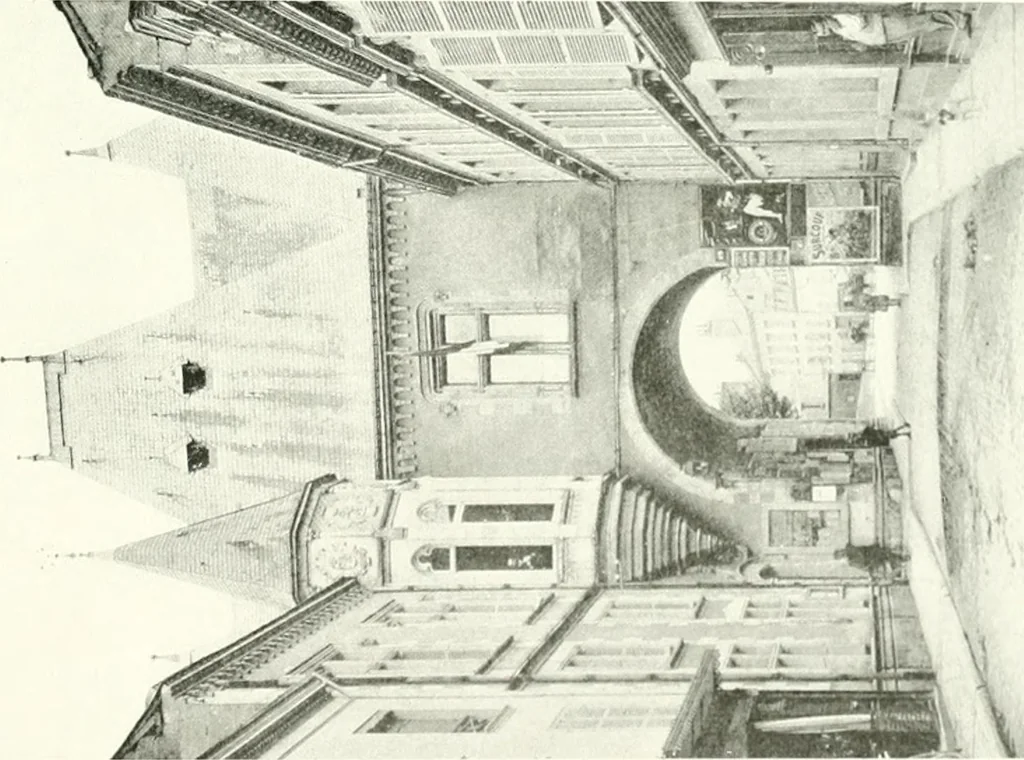 An illustration from Farm houses, manor houses, minor chateaux and small churches : from the eleventh to the sixteenth centuries, in Normandy, Brittany and other parts of France, 1917, leaf 84