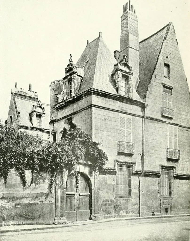 An illustration from Farm houses, manor houses, minor chateaux and small churches : from the eleventh to the sixteenth centuries, in Normandy, Brittany and other parts of France, 1917, leaf 94