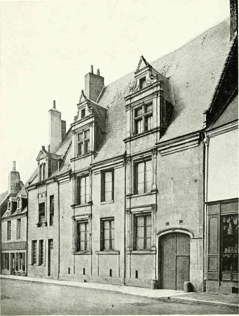 An illustration from Farm houses, manor houses, minor chateaux and small churches : from the eleventh to the sixteenth centuries, in Normandy, Brittany and other parts of France, 1917, leaf 94