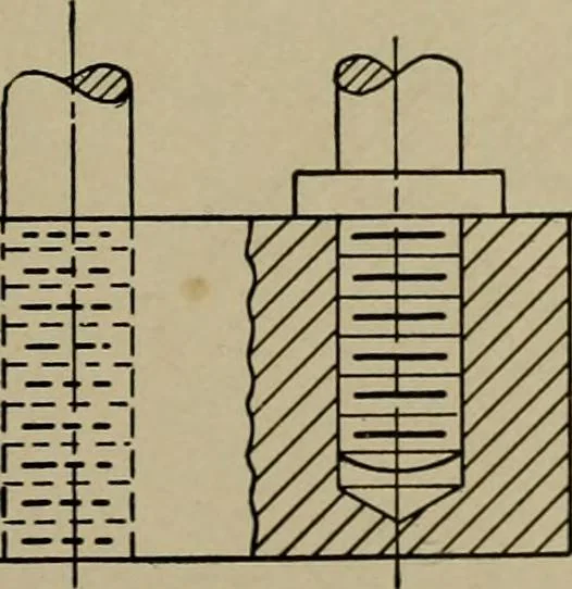 An illustration from Farm mechanics and drawing, 1911, leaf 13