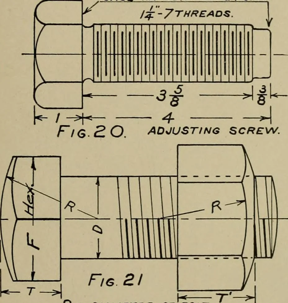 An illustration from Farm mechanics and drawing, 1911, leaf 17