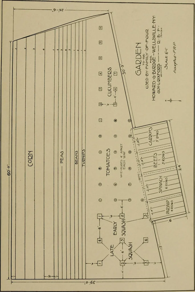 An illustration from Farm mechanics and drawing, 1911, leaf 45