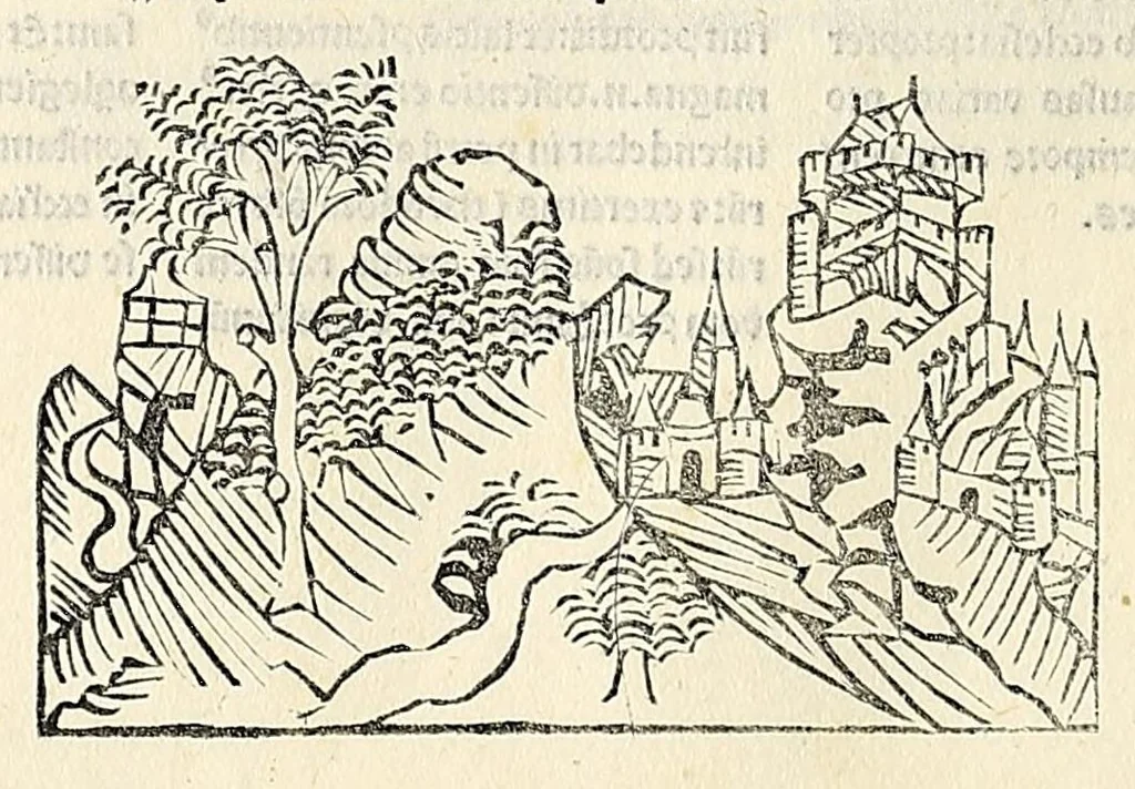 An illustration from Fasciculus temporum omnes antiquorum cronicas co[m]plectens incipit foeliciter, leaf 110
