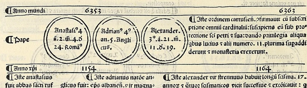 An illustration from Fasciculus temporum omnes antiquorum cronicas co[m]plectens incipit foeliciter, leaf 134