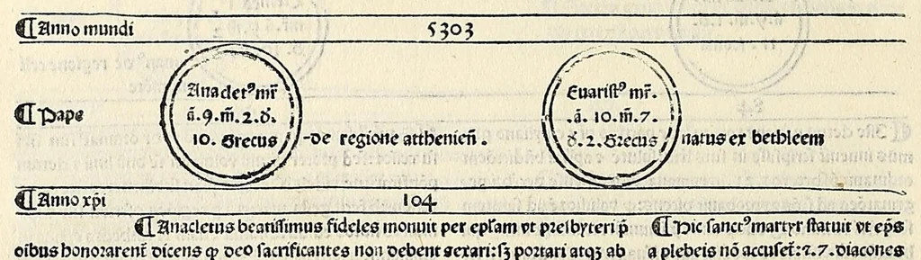 An illustration from Fasciculus temporum omnes antiquorum cronicas co[m]plectens incipit foeliciter, leaf 78