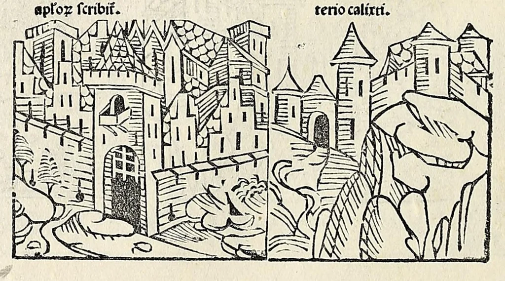 An illustration from Fasciculus temporum omnes antiquorum cronicas co[m]plectens incipit foeliciter, leaf 84