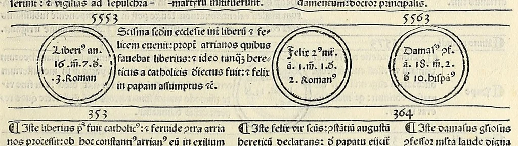 An illustration from Fasciculus temporum omnes antiquorum cronicas co[m]plectens incipit foeliciter, leaf 91