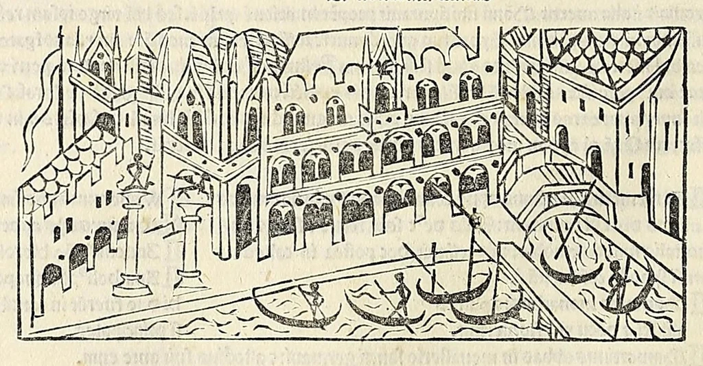 An illustration from Fasciculus temporum omnes antiquorum cronicas co[m]plectens incipit foeliciter, leaf 96
