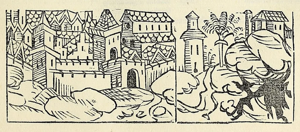 An illustration from Fasciculus temporum omnes antiquorum cronicas co[m]plectens incipit foeliciter, leaf 97