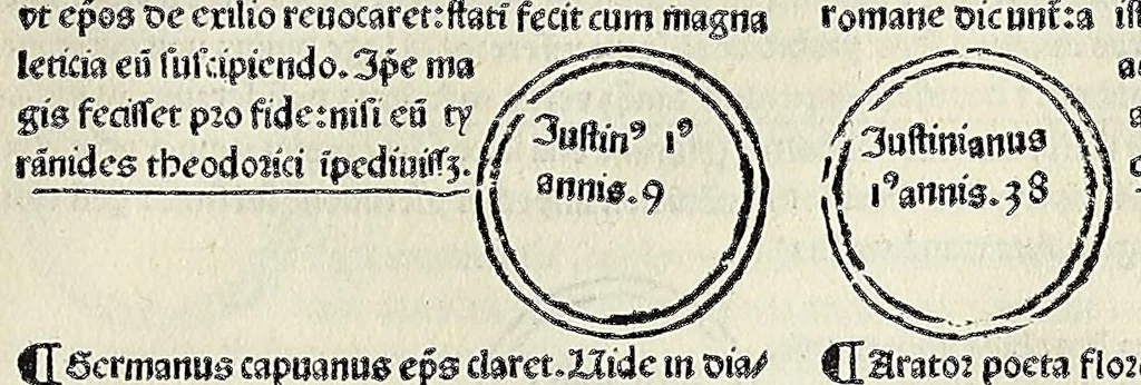 An illustration from Fasciculus temporum omnes antiquorum cronicas co[m]plectens incipit foeliciter, leaf 99