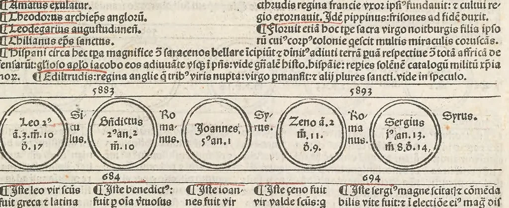 An illustration from Fasciculus temporu[m] omnes antiquo[rum] chronicas strictim complectens felici numine incipit, leaf 107