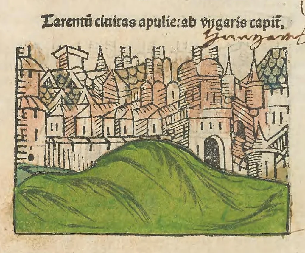 An illustration from Fasciculus temporu[m] omnes antiquo[rum] chronicas strictim complectens felici numine incipit, leaf 120
