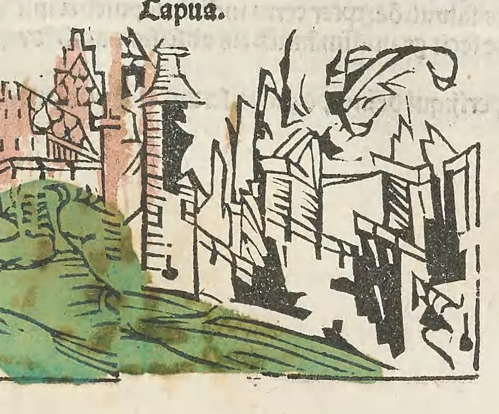 An illustration from Fasciculus temporu[m] omnes antiquo[rum] chronicas strictim complectens felici numine incipit, leaf 123