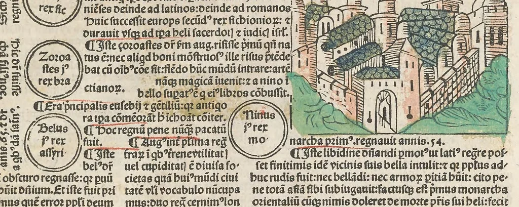 An illustration from Fasciculus temporu[m] omnes antiquo[rum] chronicas strictim complectens felici numine incipit, leaf 29