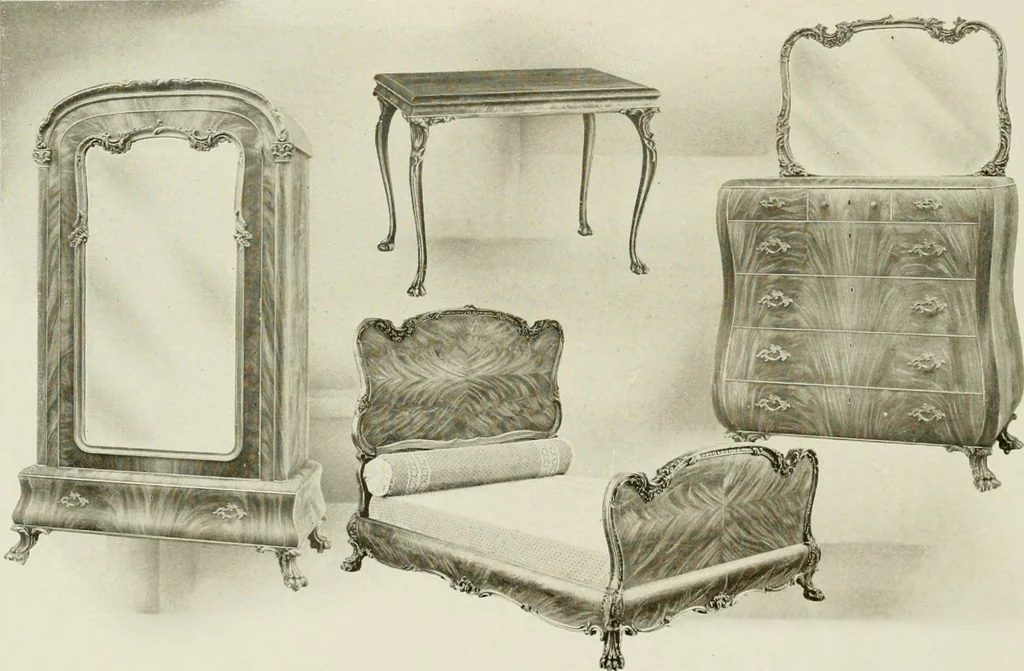 An illustration from Fashionable furniture., 1904, leaf 6