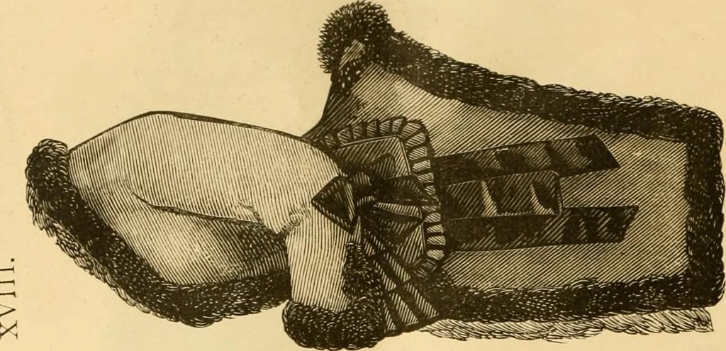 An illustration from Fashion book : novelties, costumes, mantles, millinery, etc., 1874, leaf 25