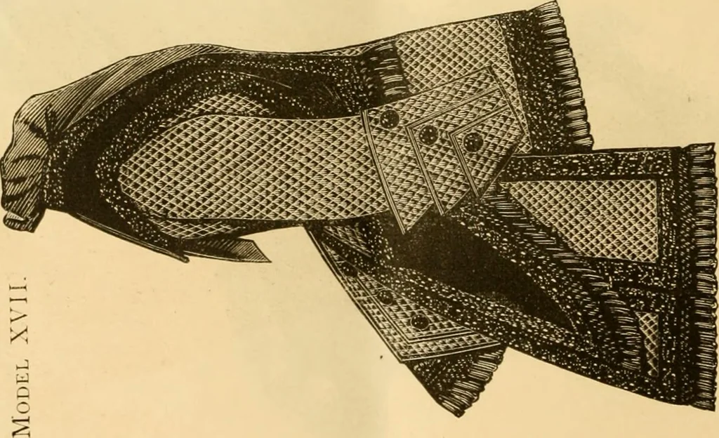 An illustration from Fashion book : novelties, costumes, mantles, millinery, etc., 1874, leaf 25
