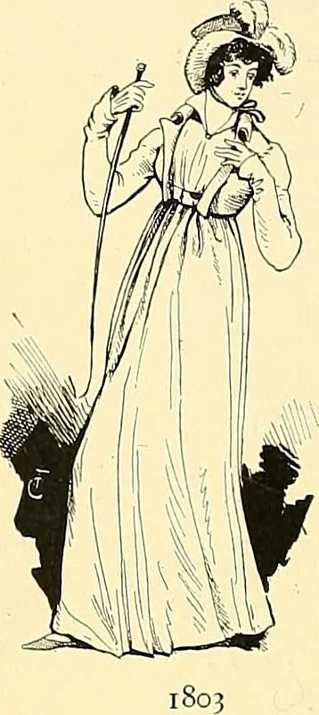 An illustration from Fashion in Paris; the various phases of feminine taste and aesthetics from 1797 to 1897, 1898, leaf 106