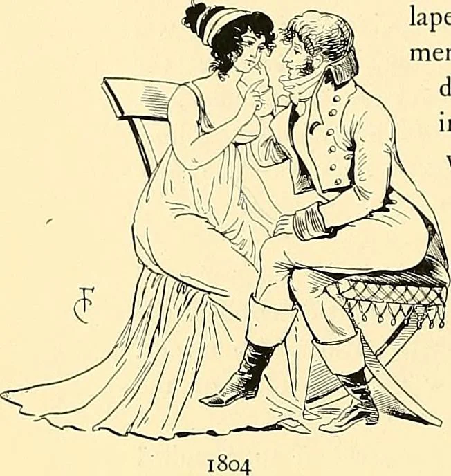 An illustration from Fashion in Paris; the various phases of feminine taste and aesthetics from 1797 to 1897, 1898, leaf 108