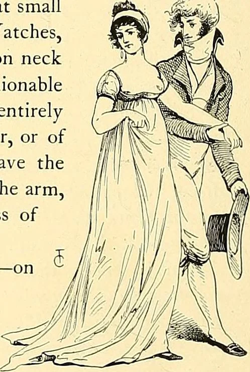 An illustration from Fashion in Paris; the various phases of feminine taste and aesthetics from 1797 to 1897, 1898, leaf 108