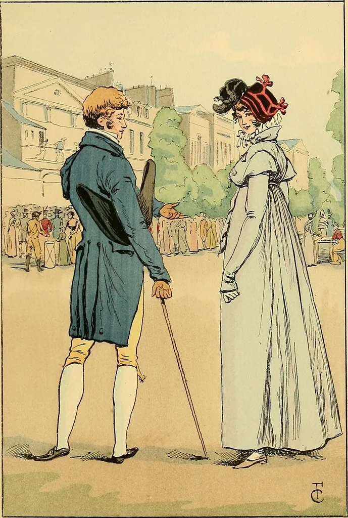 An illustration from Fashion in Paris; the various phases of feminine taste and aesthetics from 1797 to 1897, 1898, leaf 113