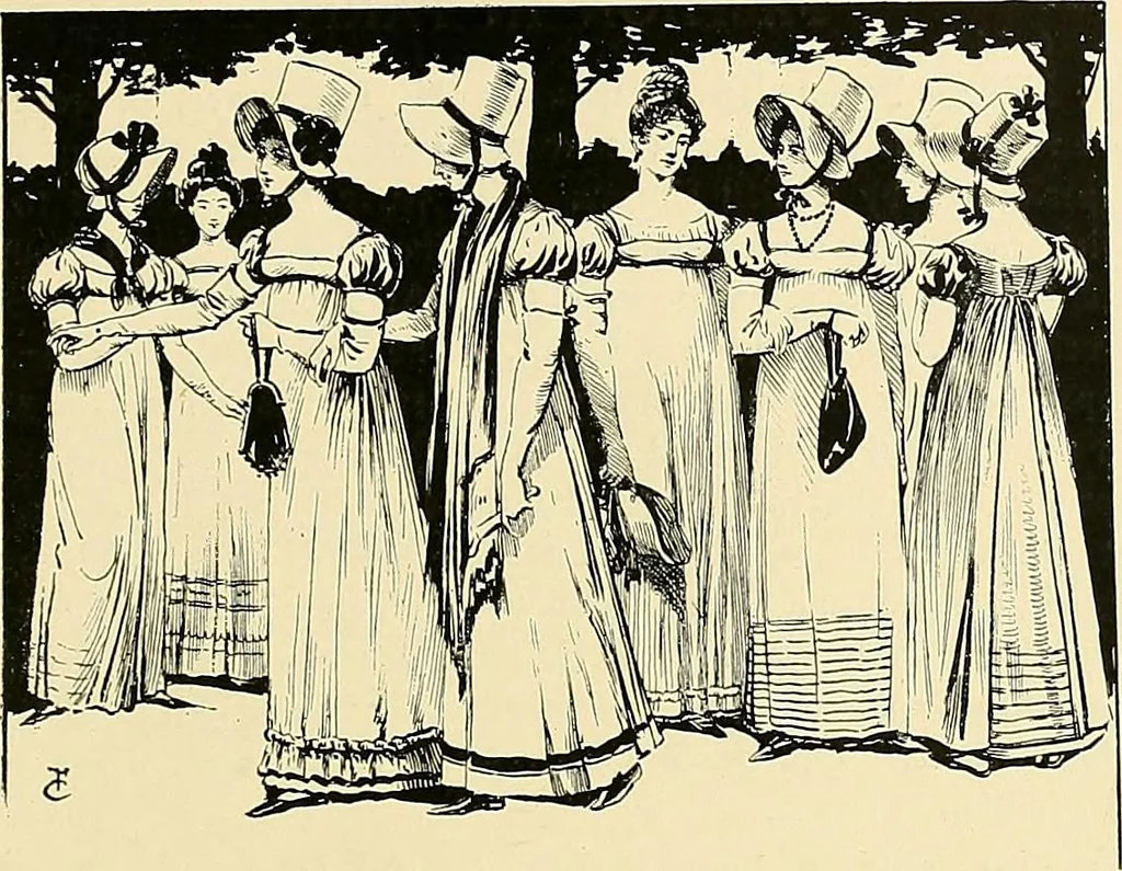 An illustration from Fashion in Paris; the various phases of feminine taste and aesthetics from 1797 to 1897, 1898, leaf 117