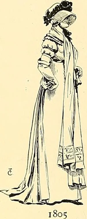 An illustration from Fashion in Paris; the various phases of feminine taste and aesthetics from 1797 to 1897, 1898, leaf 120