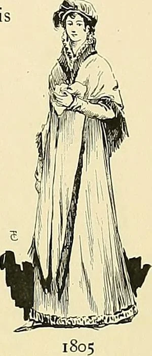 An illustration from Fashion in Paris; the various phases of feminine taste and aesthetics from 1797 to 1897, 1898, leaf 121