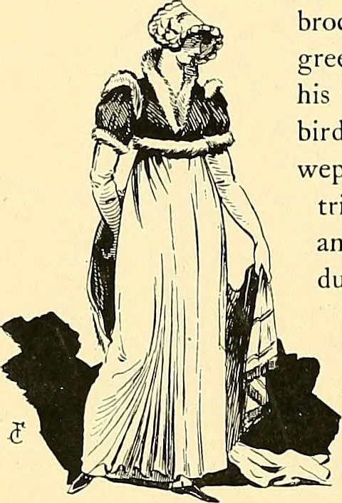 An illustration from Fashion in Paris; the various phases of feminine taste and aesthetics from 1797 to 1897, 1898, leaf 122