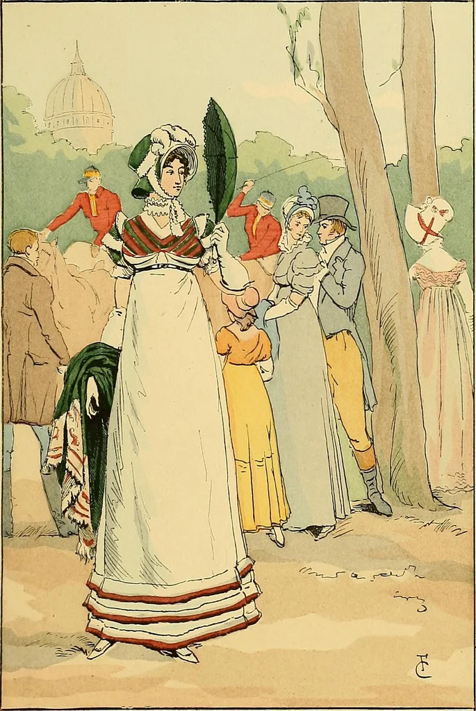 An illustration from Fashion in Paris; the various phases of feminine taste and aesthetics from 1797 to 1897, 1898, leaf 125