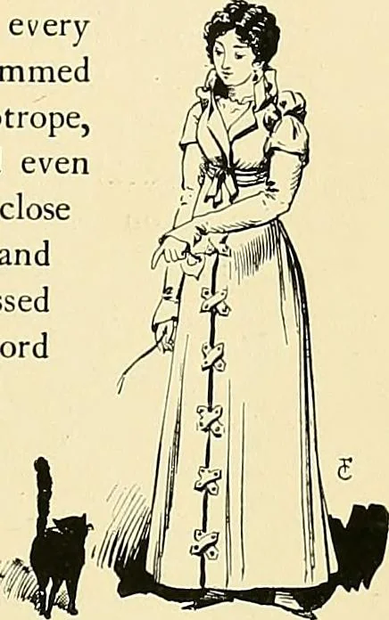 An illustration from Fashion in Paris; the various phases of feminine taste and aesthetics from 1797 to 1897, 1898, leaf 131