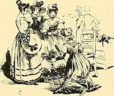 An illustration from Fashion in Paris; the various phases of feminine taste and aesthetics from 1797 to 1897, 1898, leaf 144