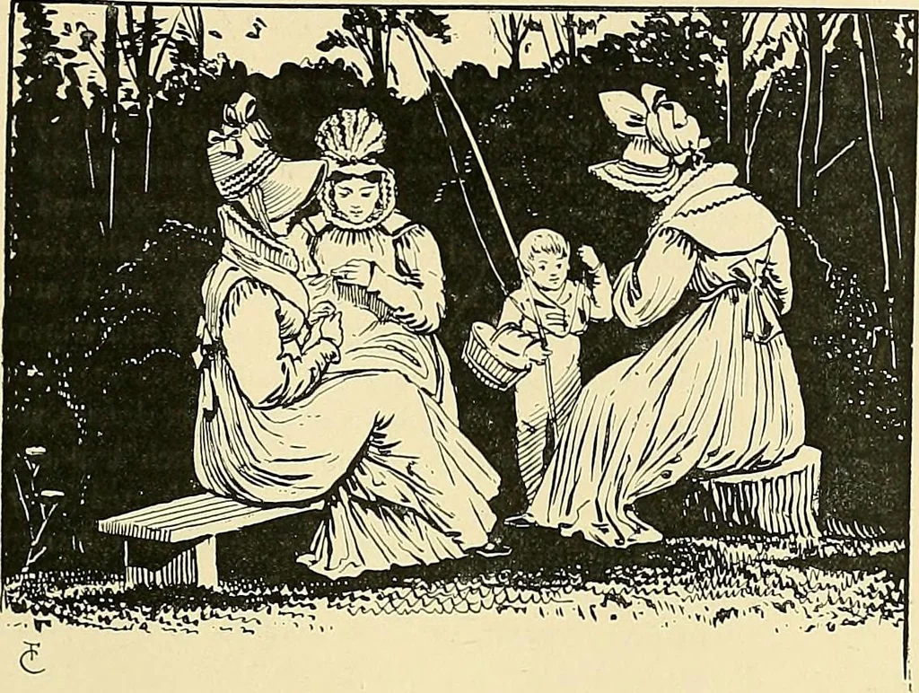 An illustration from Fashion in Paris; the various phases of feminine taste and aesthetics from 1797 to 1897, 1898, leaf 149