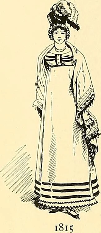 An illustration from Fashion in Paris; the various phases of feminine taste and aesthetics from 1797 to 1897, 1898, leaf 150