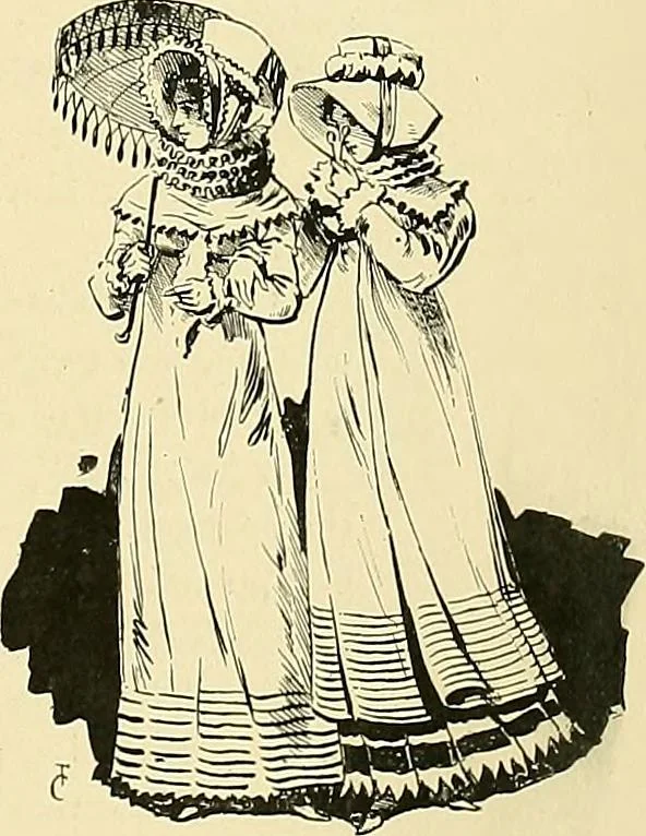 An illustration from Fashion in Paris; the various phases of feminine taste and aesthetics from 1797 to 1897, 1898, leaf 151