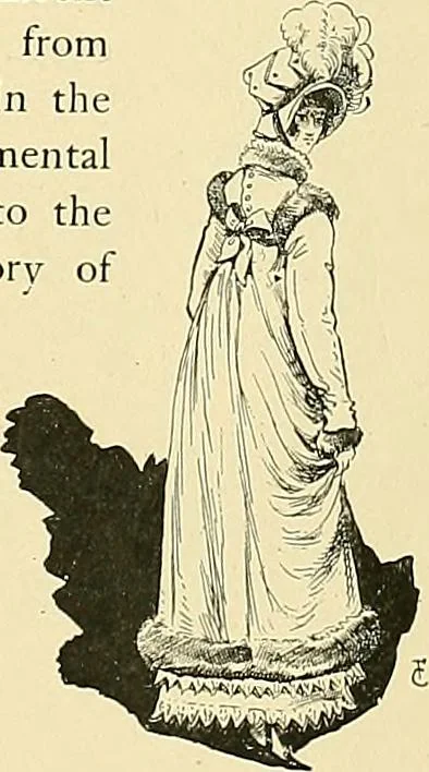 An illustration from Fashion in Paris; the various phases of feminine taste and aesthetics from 1797 to 1897, 1898, leaf 157