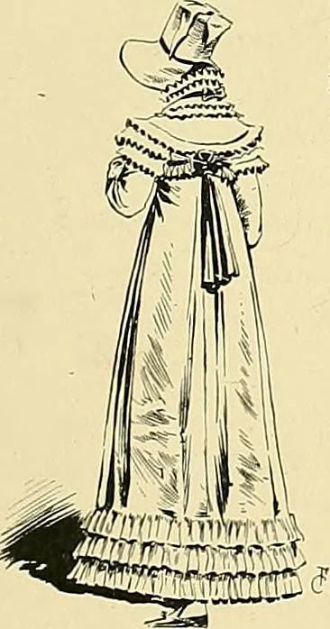 An illustration from Fashion in Paris; the various phases of feminine taste and aesthetics from 1797 to 1897, 1898, leaf 159