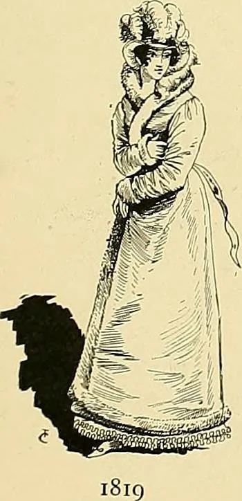 An illustration from Fashion in Paris; the various phases of feminine taste and aesthetics from 1797 to 1897, 1898, leaf 167