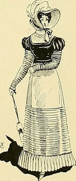 An illustration from Fashion in Paris; the various phases of feminine taste and aesthetics from 1797 to 1897, 1898, leaf 169
