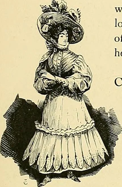 An illustration from Fashion in Paris; the various phases of feminine taste and aesthetics from 1797 to 1897, 1898, leaf 193