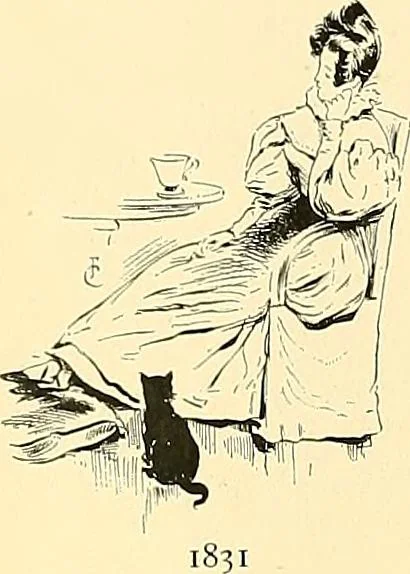 An illustration from Fashion in Paris; the various phases of feminine taste and aesthetics from 1797 to 1897, 1898, leaf 196