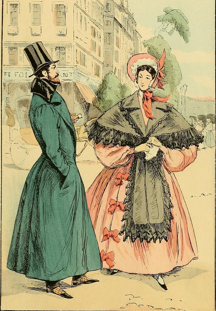An illustration from Fashion in Paris; the various phases of feminine taste and aesthetics from 1797 to 1897, 1898, leaf 197