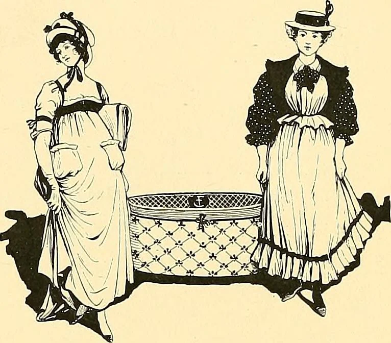 An illustration from Fashion in Paris; the various phases of feminine taste and aesthetics from 1797 to 1897, 1898, leaf 20