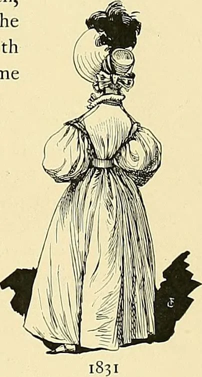 An illustration from Fashion in Paris; the various phases of feminine taste and aesthetics from 1797 to 1897, 1898, leaf 201