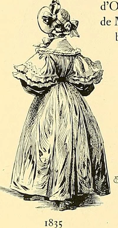 An illustration from Fashion in Paris; the various phases of feminine taste and aesthetics from 1797 to 1897, 1898, leaf 204