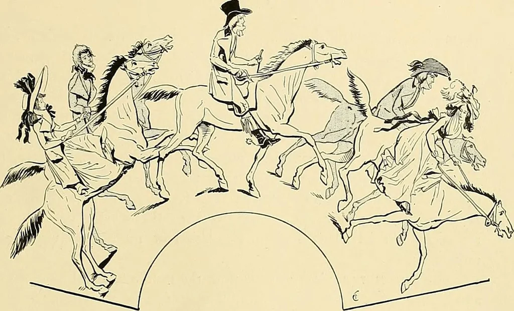 An illustration from Fashion in Paris; the various phases of feminine taste and aesthetics from 1797 to 1897, 1898, leaf 21