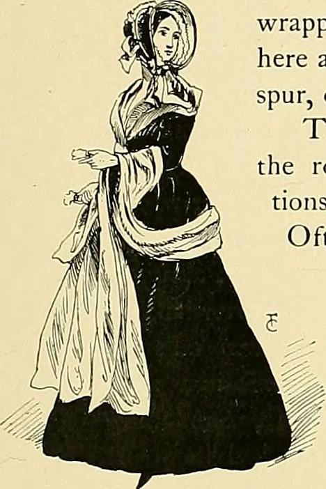 An illustration from Fashion in Paris; the various phases of feminine taste and aesthetics from 1797 to 1897, 1898, leaf 221