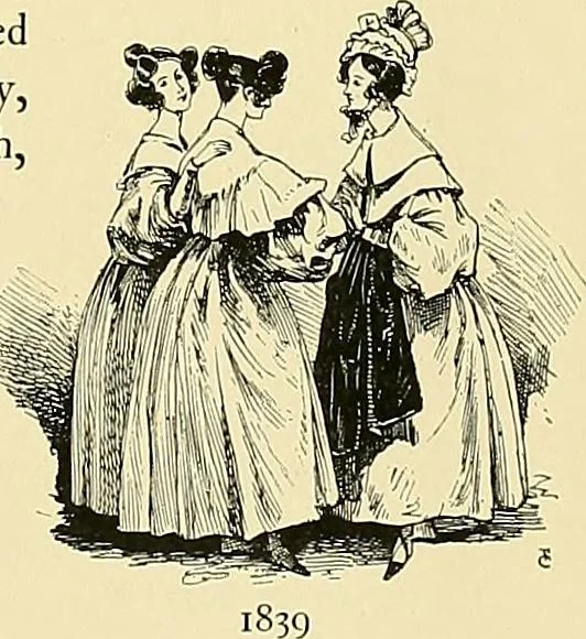 An illustration from Fashion in Paris; the various phases of feminine taste and aesthetics from 1797 to 1897, 1898, leaf 221
